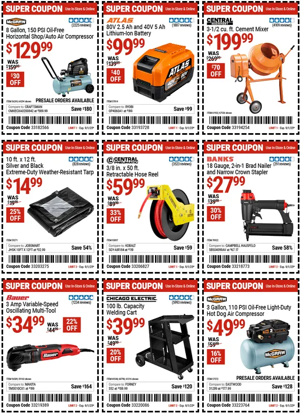 Weekly ad Harbor Freight Sales from August 27 to August 31 2025 - Page 3