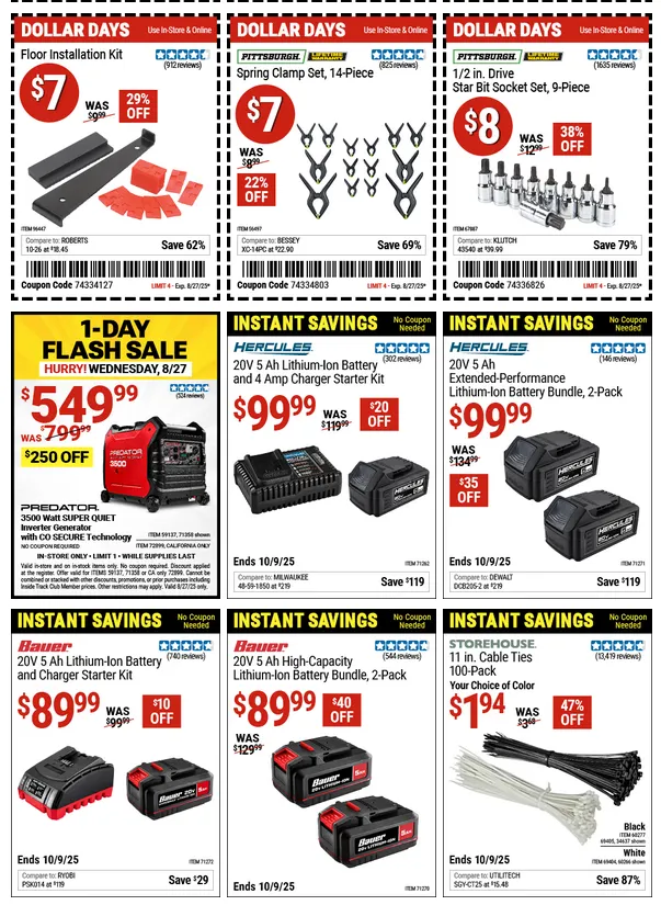Weekly ad Harbor Freight Sales from August 27 to August 31 2025 - Page 14