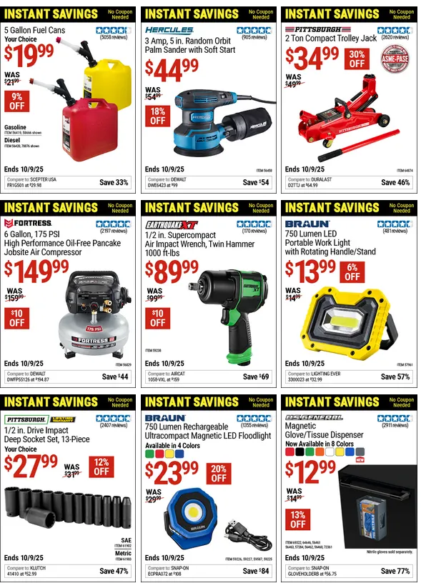 Weekly ad Harbor Freight Sales from August 27 to August 31 2025 - Page 13