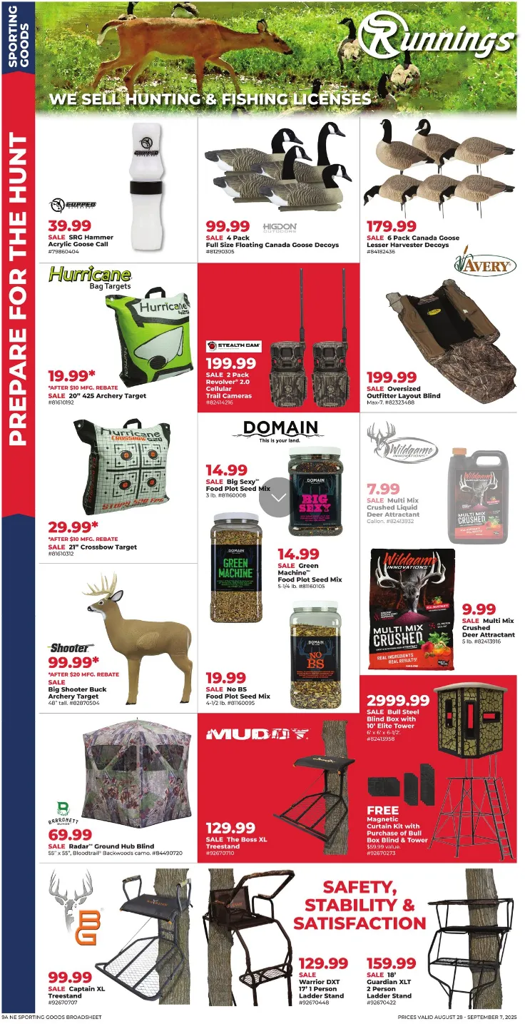 Weekly ad Runnings Sales from August 28 to September 7 2025 - Page
