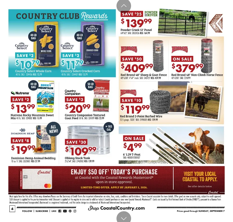 Weekly ad Coastal Farm & Ranch Sales from August 28 to September 7 2025 - Page 4