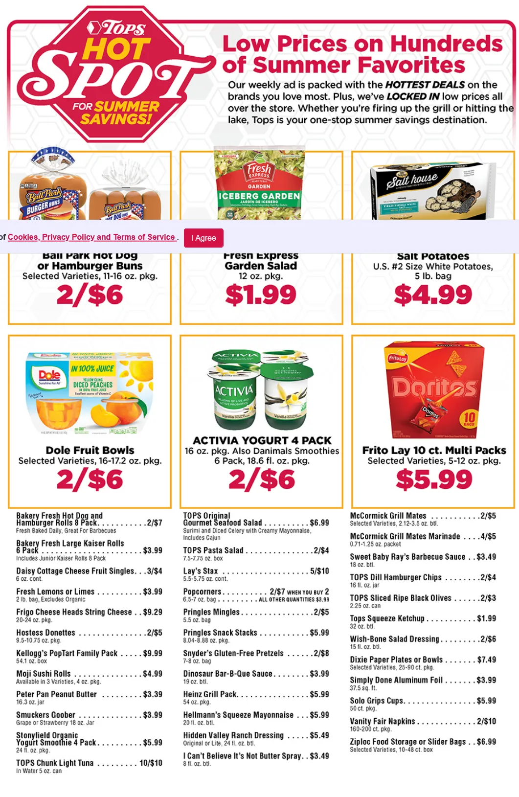 Weekly ad Tops Friendly Markets Sales from August 10 to September 6 2025 - Page 1