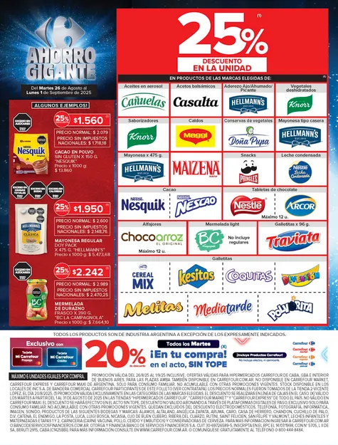 Ofertas de  Ofertas Carrefour  26 de agosto al 2 de septiembre 2025 - Página 6 del catálogo