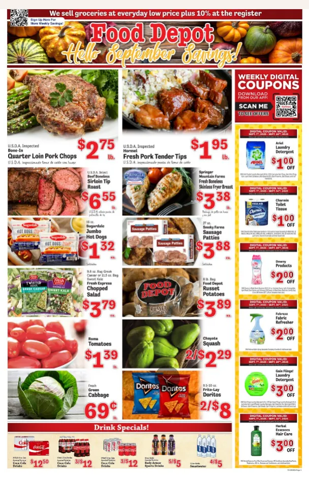 Weekly ad Food Depot Sales from September 1 to September 7 2025 - Page 1