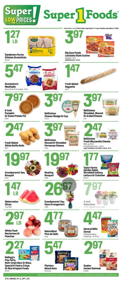 Weekly ad Super 1 Foods Sales from September 3 to September 9 2025 - Page 