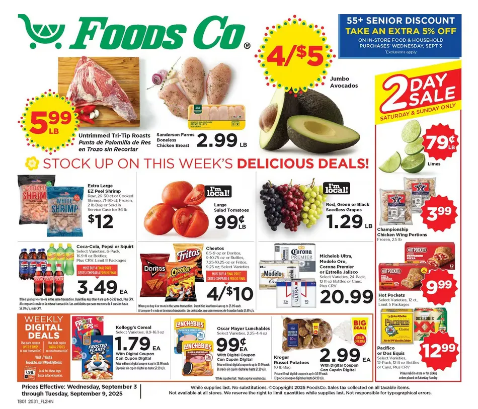 Weekly ad Foods Co. Sales from September 3 to September 9 2025 - Page 