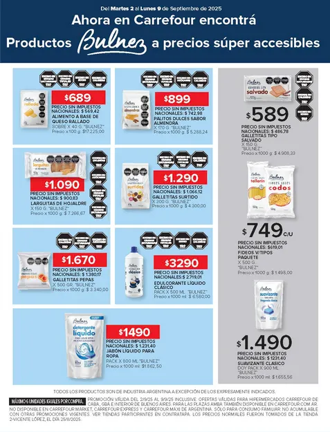Ofertas de  Ofertas Carrefour - Últimos catálogos 2 de septiembre al 9 de septiembre 2025 - Página 11 del catálogo