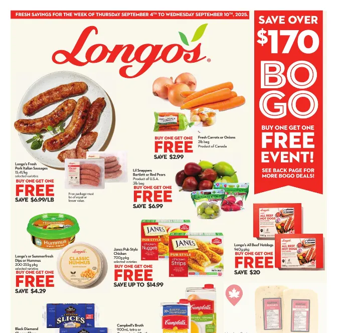 Longo's Sales from September 4 to September 10 2025 - flyer page 1
