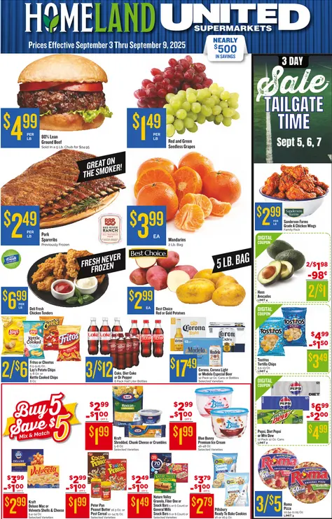 Weekly ad Homeland weekly ads from September 3 to September 9 2025 - Page 1
