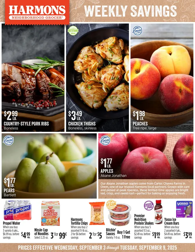 Weekly ad Harmons Sales from September 3 to September 9 2025 - Page 1
