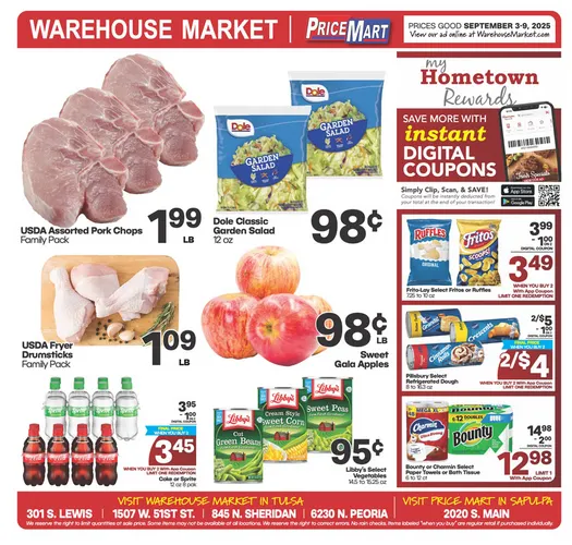 Weekly ad Warehouse Market  Sales from September 3 to September 9 2025 - Page 1