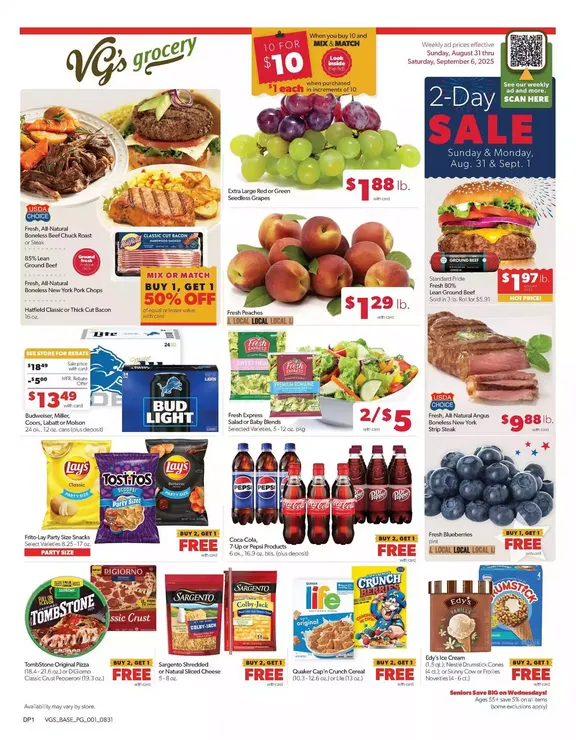 Weekly ad VG's Sales from August 28 to September 6 2025 - Page 1