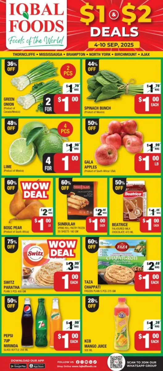 Iqbal Foods Sales from September 4 to September 10 2025 - flyer page 1