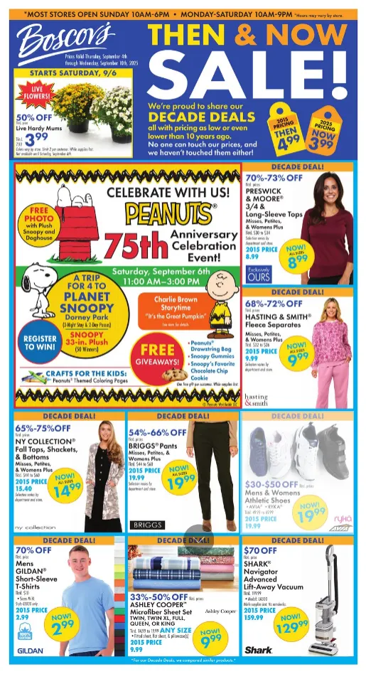 Weekly ad Boscov's  Sales from September 4 to September 10 2025 - Page 1