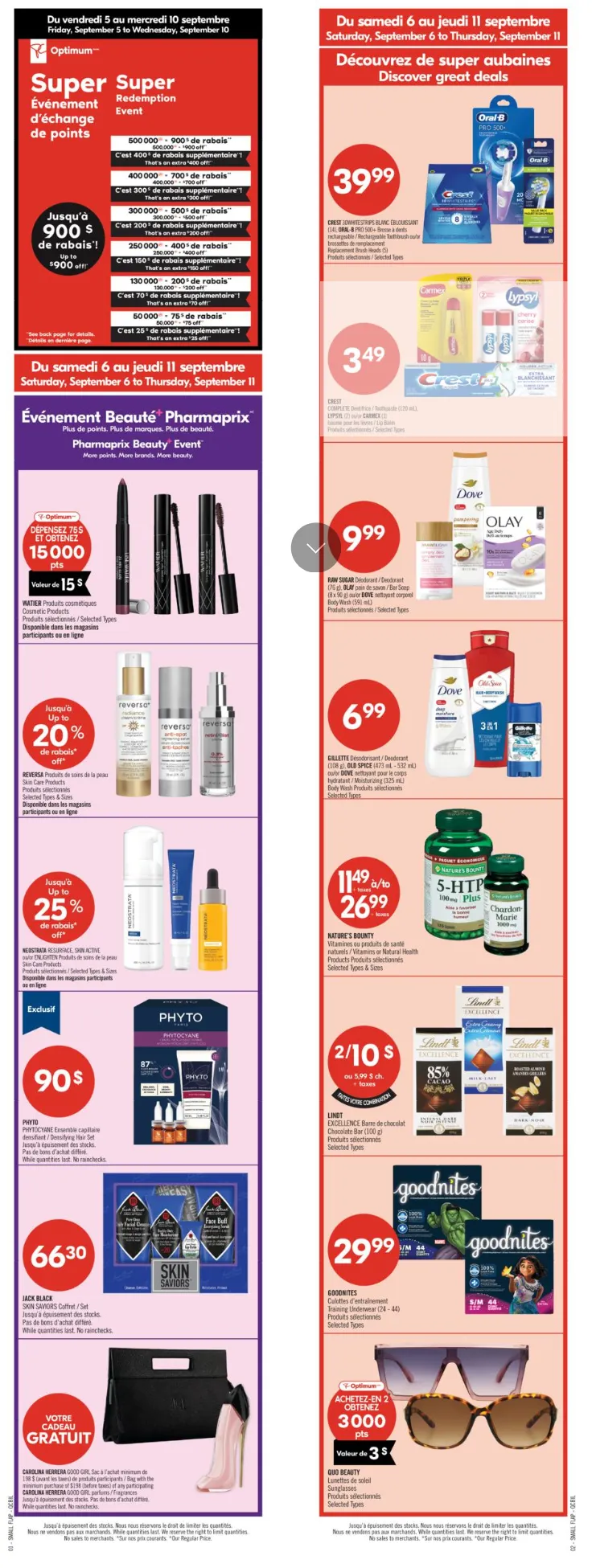 Pharmaprix Sales from September 6 to September 11 2025 - flyer page 1