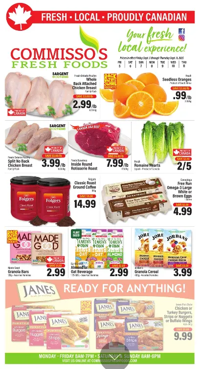 Commisso's Fresh Foods Sales from September 5 to September 11 2025 - flyer page 1