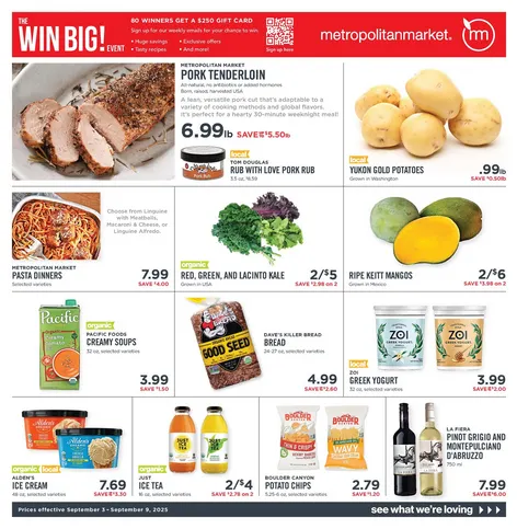 Weekly ad Metropolitan market Sales from September 5 to September 9 2025 - Page 1
