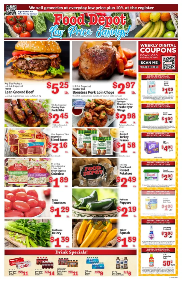 Weekly ad Food Depot Sales from September 8 to September 14 2025 - Page 1