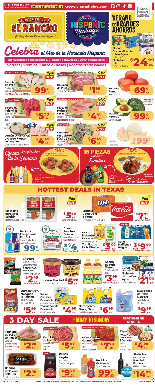 Weekly ad El Rancho Sales from September 10 to September 16 2025 - Page 1