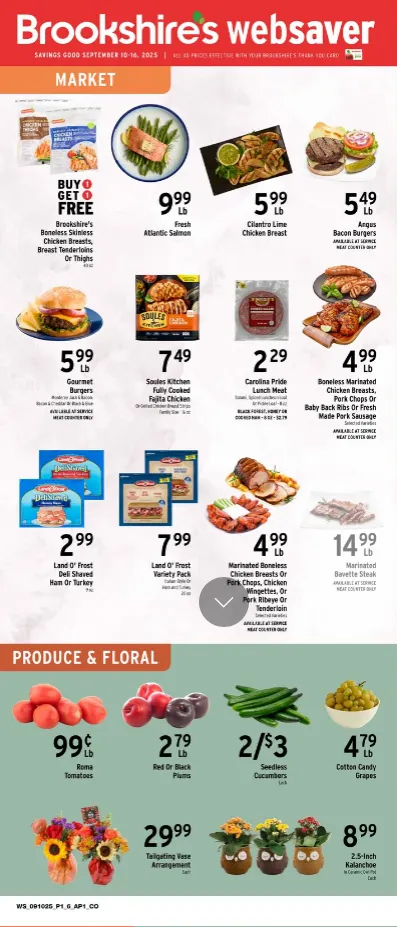 Weekly ad Brookshires  from September 10 to September 16 2025 - Page 1