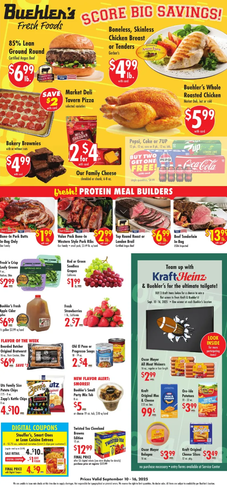Weekly ad Buehler's Fresh Foods Sales from September 10 to September 16 2025 - Page 1