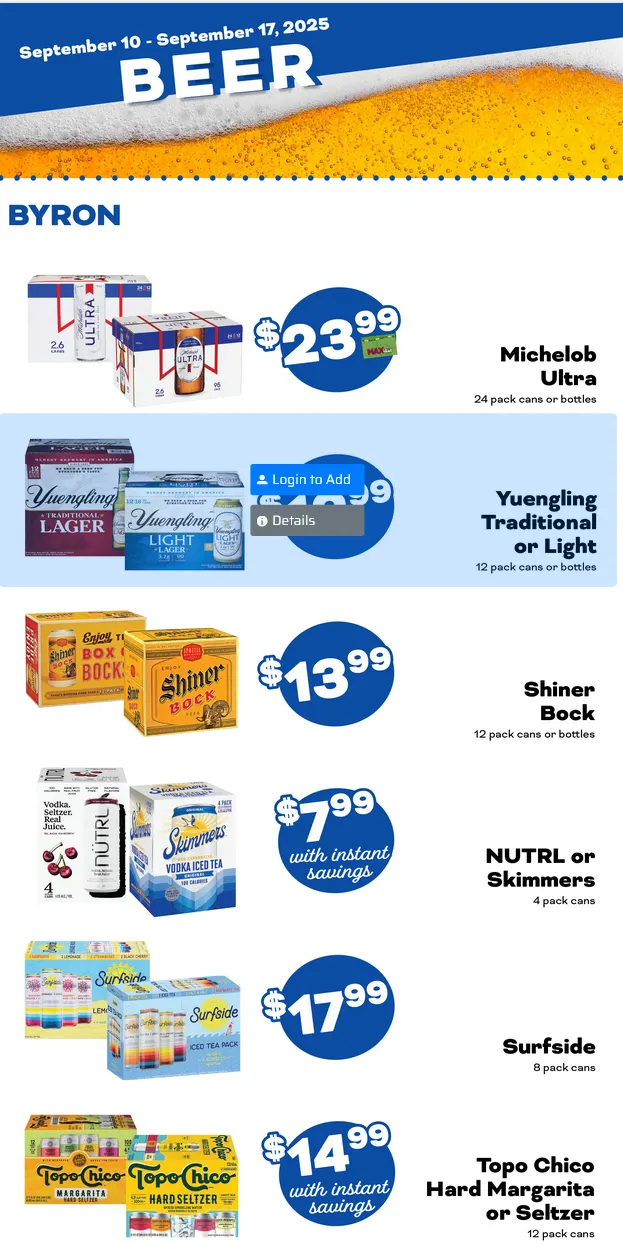 Weekly promotion County Market Sales spanning from September 10 to September 17 2025 - Page 5 for Catalogue 365