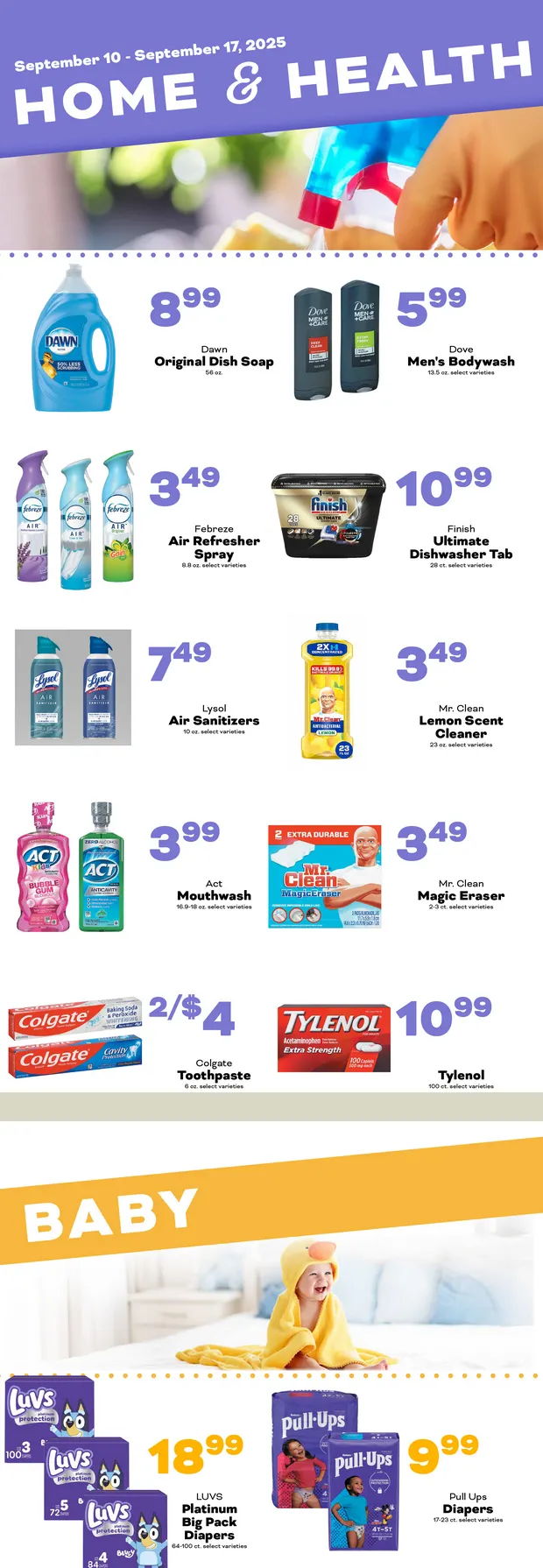 Weekly promotion County Market Sales spanning from September 10 to September 17 2025 - Page 9 for Catalogue 365