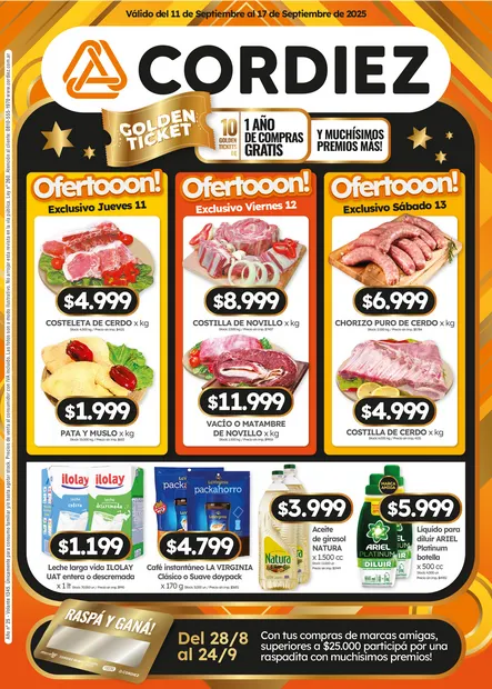 Ofertas de Ofertas Cordiez - Últimos catálogos 11 de septiembre al 18 de septiembre 2025 - Página  del catálogo