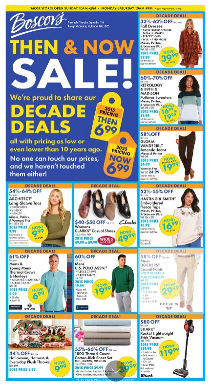 Weekly ad Boscov's  Sales from September 11 to September 17 2025 - Page 1