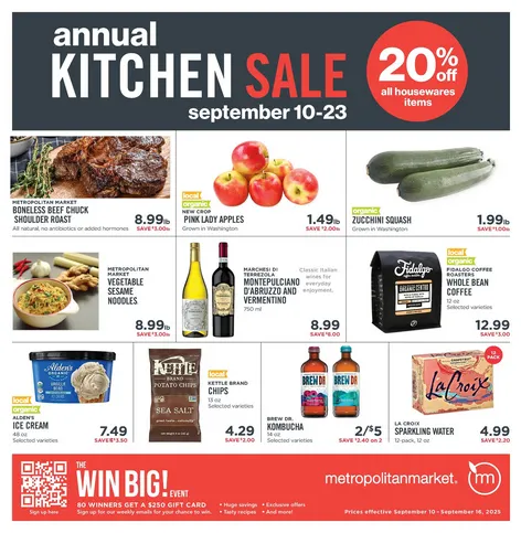 Weekly ad  Metropolitan market Sales from September 10 to September 16 2025 - Page 1