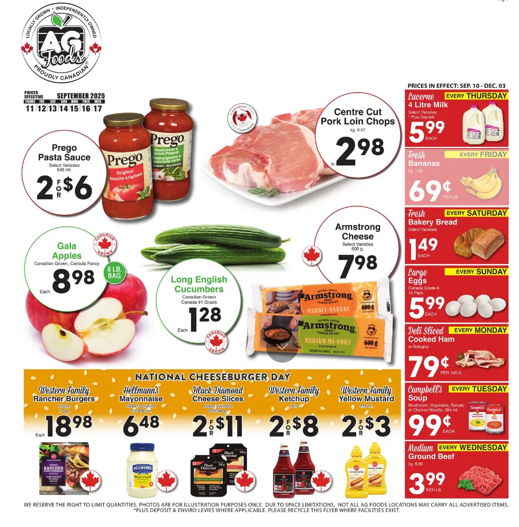 AG Foods Sales from September 11 to September 17 2025 - flyer page 1