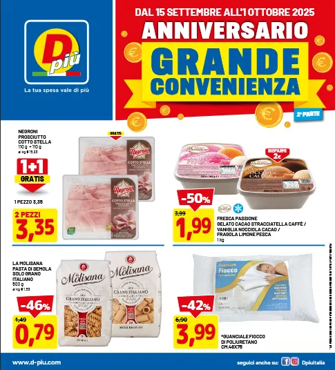 Volantini D Più da 15 settembre a 1 ottobre di 2025 - Pagina del volantino 1