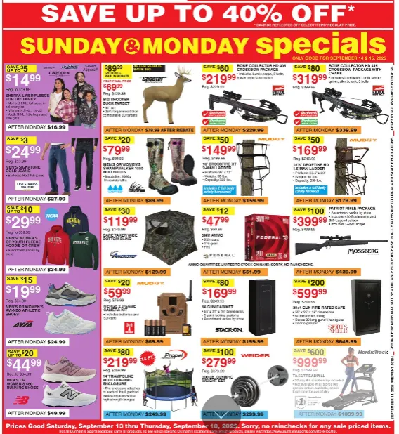 Weekly ad Dunham's Sports sales from September 13 to September 18 2025 - Page 