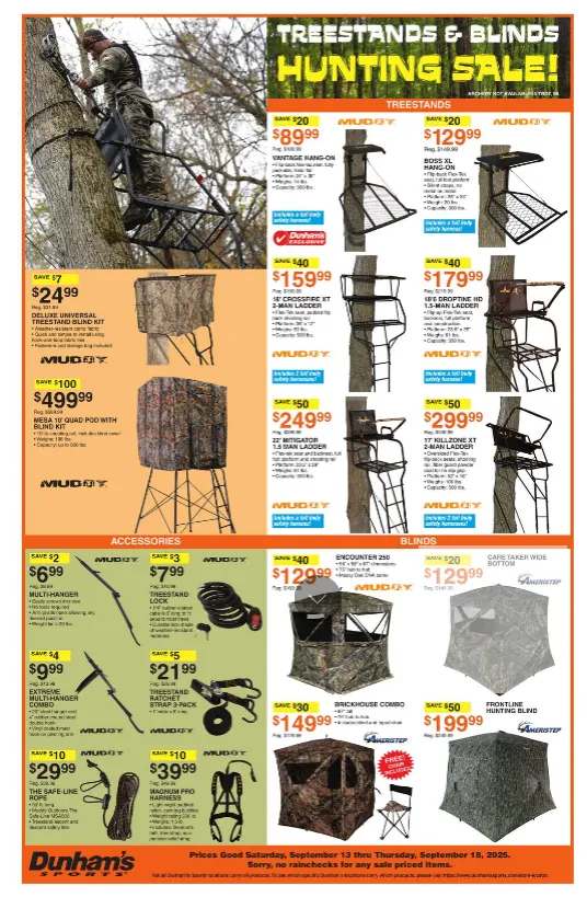 Weekly promotion Dunham's Sports sales spanning from September 13 to September 18 2025 - Page 11 for Catalogue 365