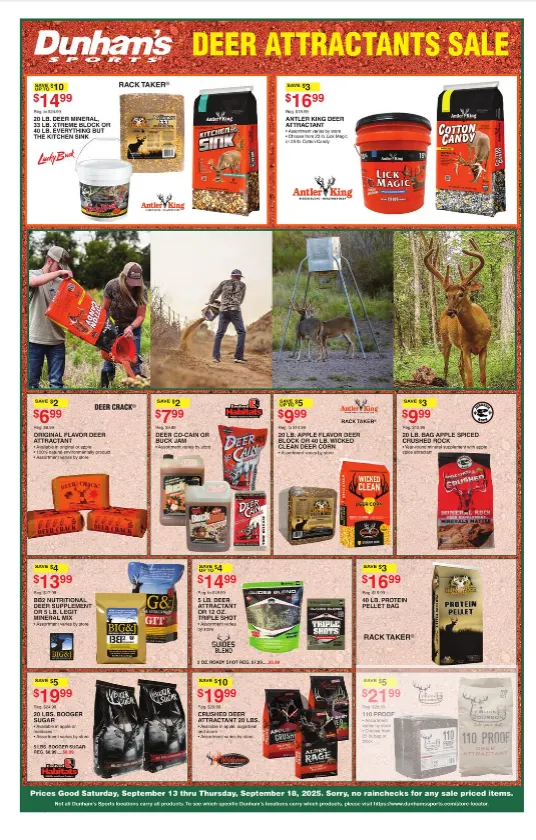 Weekly promotion Dunham's Sports sales spanning from September 13 to September 18 2025 - Page 13 for Catalogue 365