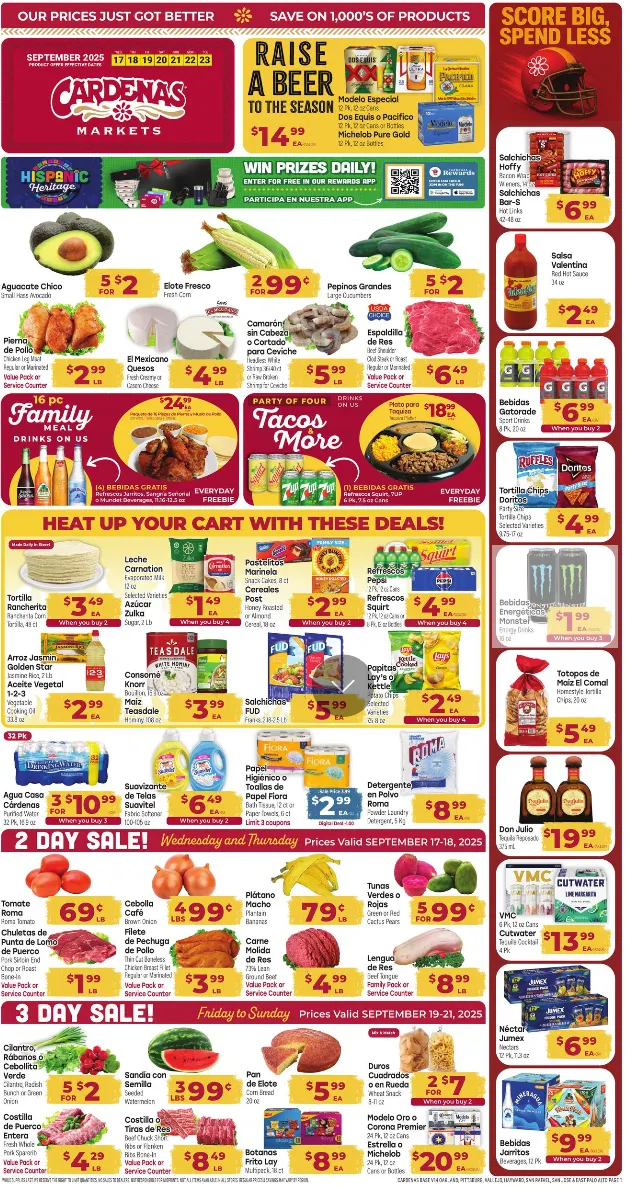Weekly ad Cardenas Sales from September 17 to September 23 2025 - Page 1
