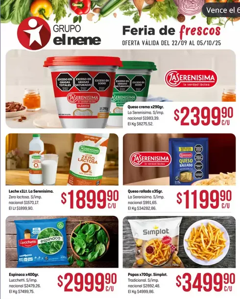 Ofertas de Ofertas El Nene 22 de septiembre al 5 de octubre 2025 - Página 1 del catálogo