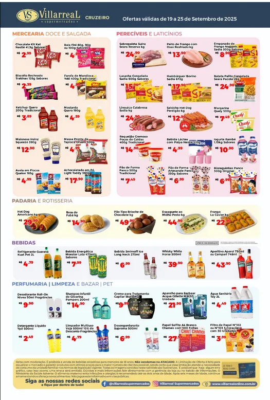 Encarte de Folhetos Villarreal 19 de setembro até 28 de setembro 2025 - Pagina 