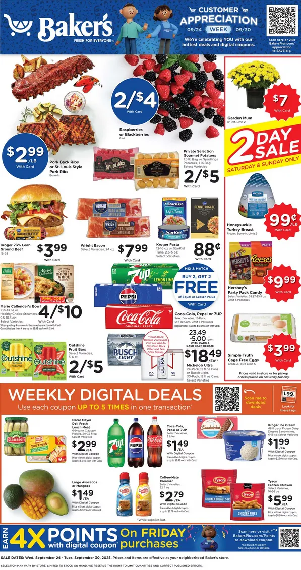 Weekly ad Baker's Sales from September 24 to September 30 2025 - Page 1