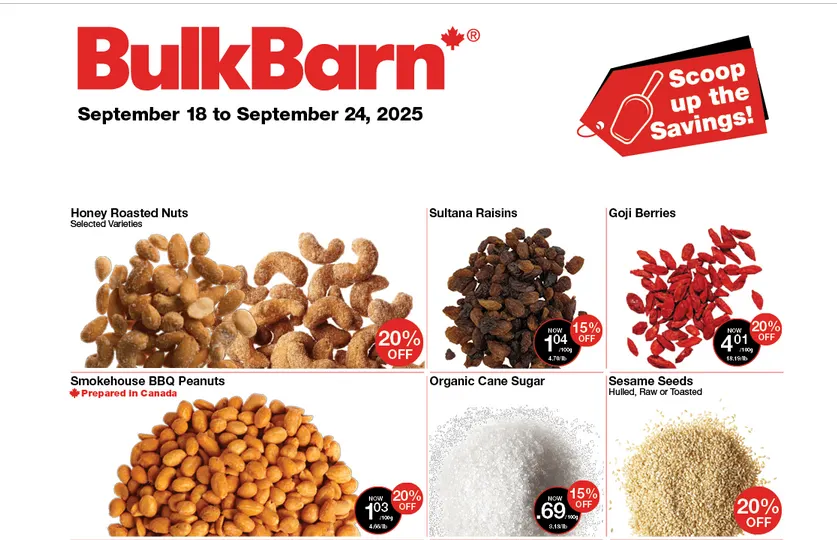 Bulk Barn Sales from September 18 to September 25 2025 - flyer page 1