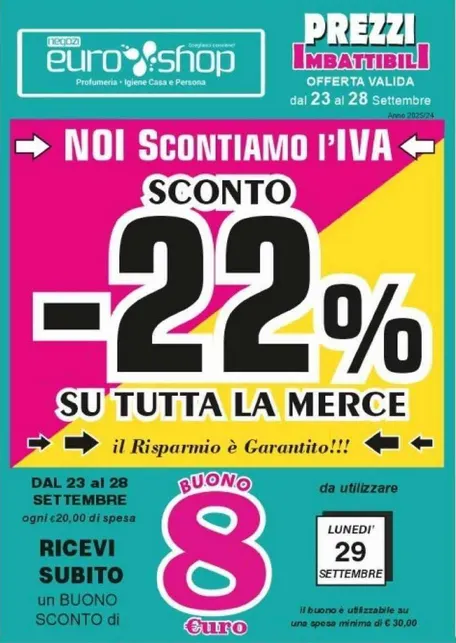  Volantini EUROSHOP Monopoli da 23 settembre a 28 settembre di 2025 - Pagina del volantino 1