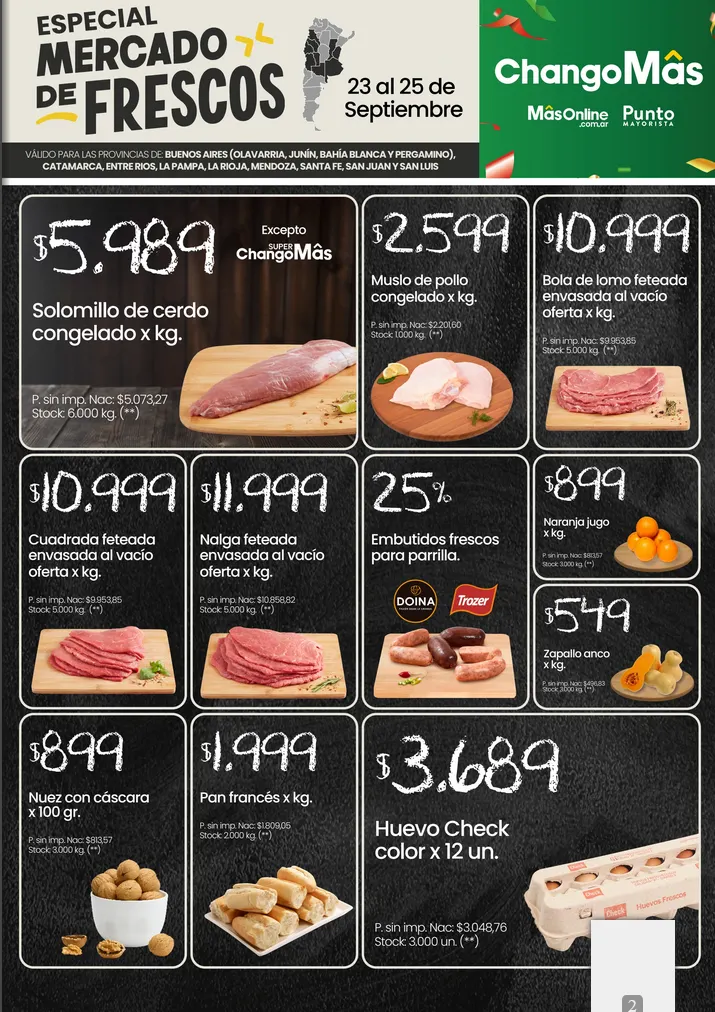 Ofertas de Changomas Ofertas 23 de septiembre al 25 de septiembre 2025 - Página del catálogo