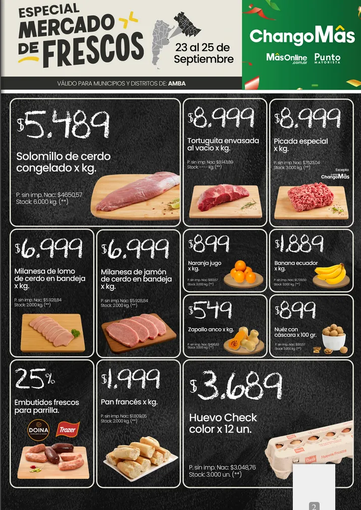 Ofertas de Changomas Ofertas 23 de septiembre al 25 de septiembre 2025 - Página 1 del catálogo