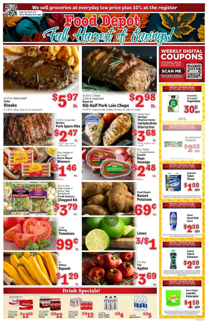 Weekly ad Food Depot Sales from October 6 to October 12 2025 - Page 1