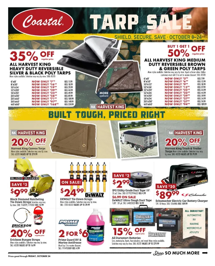 Weekly ad Coastal  Sales from October 8 to October 24 2025 - Page 1