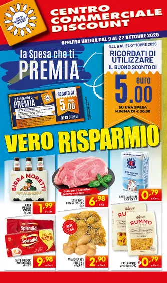 Volantini Centro Commerciale Discount da 9 ottobre a 22 ottobre di 2025 - Pagina del volantino 1