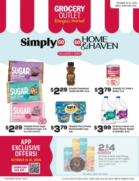 Weekly ad Grocery Outlet Sales from October 15 to October 22 2025 - Page 1