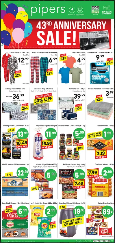 Pipers Sales from October 16 to October 22 2025 - flyer page 