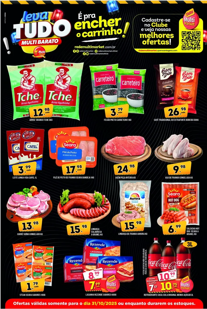 Encarte de Folhetos Rede Multi Market 31 de outubro até 3 de novembro 2025 - Pagina 