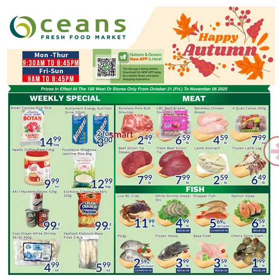 Oceans  Sales from October 31 to November 6 2025 - flyer page 1